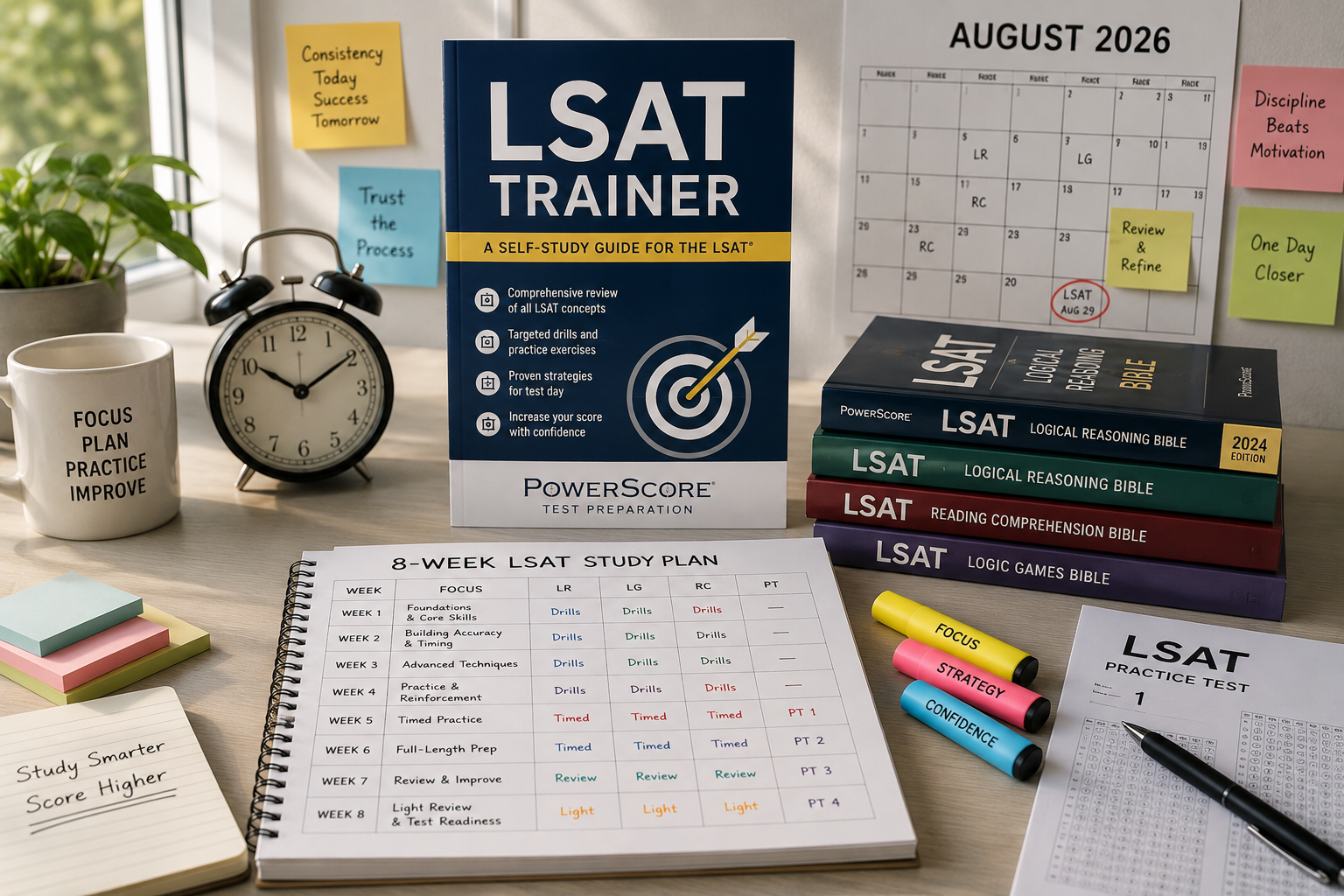LSAT Study Schedule: 8-Week Plan for the August 2026 Test