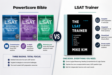 LSAT Trainer vs. PowerScore Bible: Which LSAT Prep Book Is Right for You?