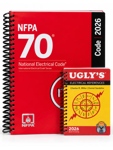 NFPA 70 NEC 2026 Spiral (1455932213) with Ugly's Electrical Reference 2026 (1284315754)